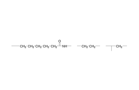 Polymer blend from polyamide-6 and poly(ethylene-co-propylene), (4:1)