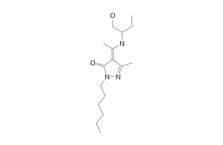 1-(N-HEXYL)-4-[1-(1-HYDROXYMETHYLPROPYL)-AMINOETHYLIDENE]-3-METHYL-2-PYRAZOLIN-5-ONE