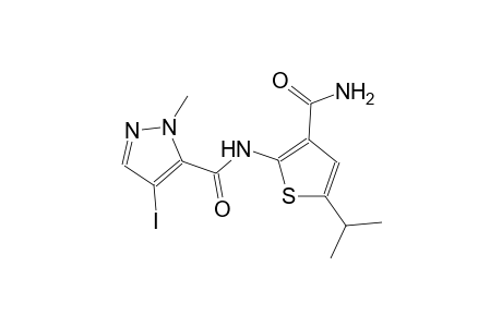 N-[3-(aminocarbonyl)-5-isopropyl-2-thienyl]-4-iodo-1-methyl-1H-pyrazole-5-carboxamide