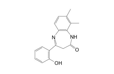 4-(2-Hydroxyphenyl)-8,9-dimethyl-2,3-dihydro-1H-1,5-benzodiazepin-2-one