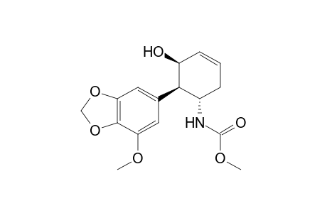 Methyl N-[(1S,5S,6R)-5-hydroxy-6-(7-methoxy-1,3-benzodioxol-5-yl)cyclohex-3-en-1-yl]carbamate