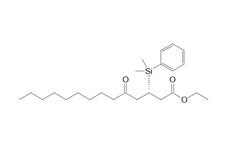 Ethyl (3S)-3-[Dimethyl(phenyl)silyl]-5-oxotetradecanoate