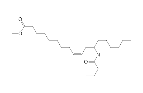 9-Octadecenoic acid, 12-[(1-oxobutyl)amino]-, methyl ester, (Z)-