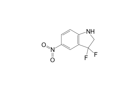 3,3-bis(fluoranyl)-5-nitro-1,2-dihydroindole