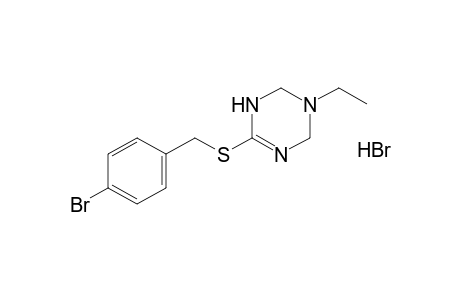 6-[(p-bromobenzyl)thio]-3-ethyl-1,2,3,4-tetrahydro-s-triazine, monohydrobromide