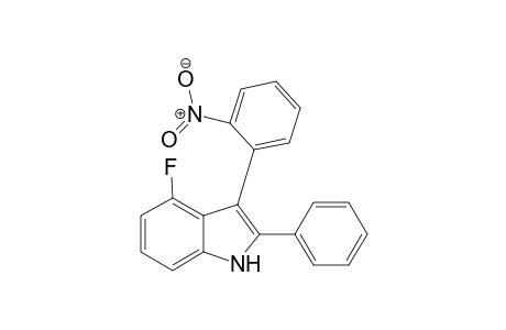 4-Fluoro-3-(2-nitrophenyl)-2-phenyl-1H-indole