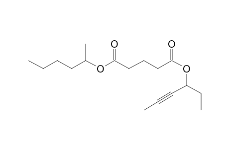 Glutaric acid, hex-4-yn-3-yl 2-hexyl ester