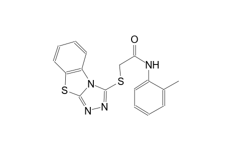 acetamide, N-(2-methylphenyl)-2-([1,2,4]triazolo[3,4-b]benzothiazol-3-ylthio)-