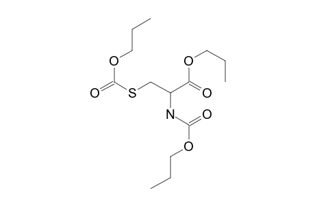 L-Cysteine, N,S-bis(N-propyloxycarbonyl)-, N-propyl ester