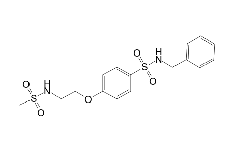 N-benzyl-4-{2-[(methylsulfonyl)amino]ethoxy}benzenesulfonamide