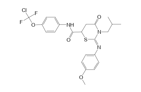 2H-1,3-thiazine-6-carboxamide, N-[4-(chlorodifluoromethoxy)phenyl]tetrahydro-2-[(4-methoxyphenyl)imino]-3-(2-