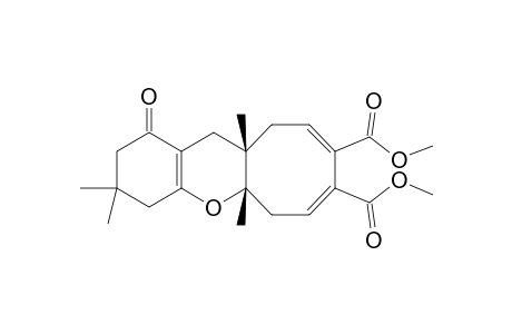 (7E,9E)-(5aS,11aS)-3,3,5a,11a-Tetramethyl-1-oxo-2,3,4,5a,6,11,11a,12-octahydro-1H-5-oxa-cycloocta[b]naphthalene-8,9-dicarboxylic acid dimethyl ester