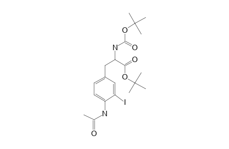 Phenylalanine, 4-acetylamino-N-T-butoxycarbonyl-3-iodo-, T-butyl ester