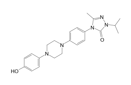 4-{p-[4-(p-hydroxyphenyl)-1-piperazinyl)phenyl}-1-isopropyl-3-methyl-deltasquare-1,2,4-triazolin-5-one