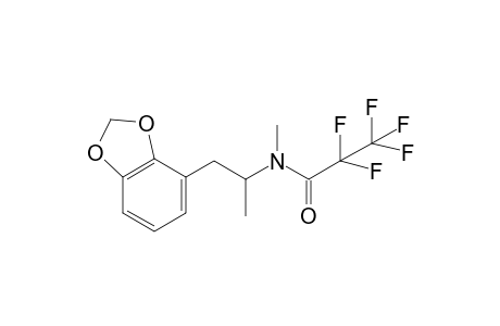 N-(1-(benzo[d][1,3]dioxol-4-yl)propan-2-yl)-2,2,3,3,3-pentafluoro-N-methylpropanamide