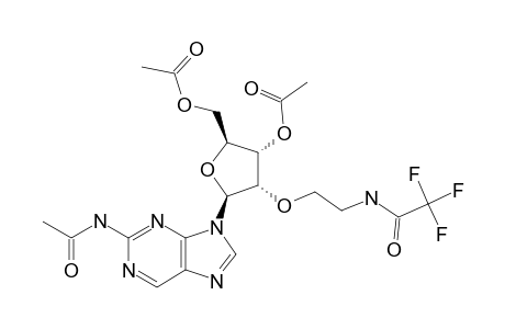 N2-ACETYL-9-[3',5'-DI-O-ACETYL-2'-O-(2-TRIFLUOROACETAMIDO)-ETHYL-BETA-D-RIBOFURANOSYL]-PURINE