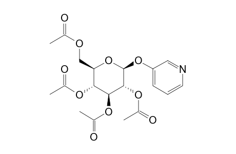 3-(beta-D-glucopyranosyloxy)pyridine, tetraacetate (ester)