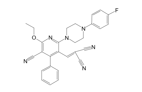 3-Cyano-2-ethoxy-5-(2,2-dicyanovinyl)-6-{N-4-(4-fluorophenyl)piperazinyl}-4-phenylpyridine