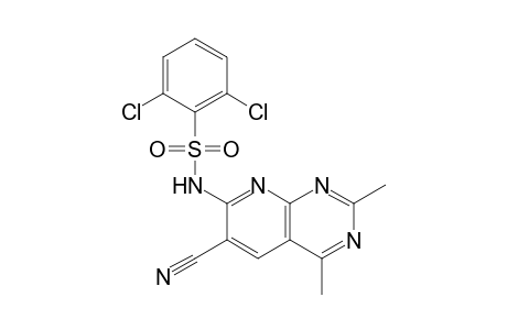 Benzenesulfonamide, 2,6-dichloro-N-(6-cyano-2,4-dimethylpyrido[2,3-d]pyrimidin-7-yl)-