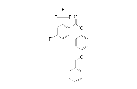 4-Fluoro-2-trifluoromethylbenzoic acid, 4-benzyloxyphenyl ester