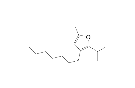 Furan, 3-heptyl-5-methyl-2-(1-methylethyl)-