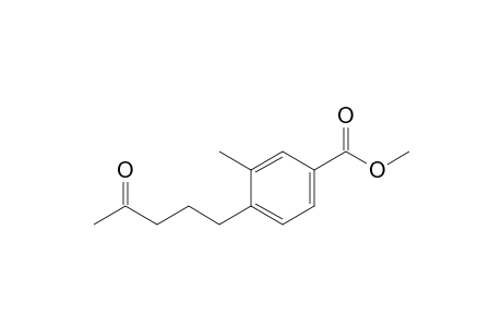 Methyl 3-methyl-4-(4-oxopentyl)benzoate