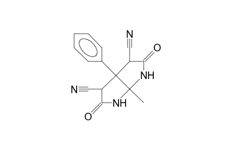 1-Methyl-5-phenyl-3,7-dioxo-2,8-diaza-bicyclo(3.3.0)octane-4,6-dicarbonitrile