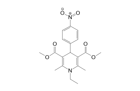 4-(4-Nitrophenyl)-2,6-dimethyl-3,5-dimethoxycarbonyl-N-ethyl-1,4-dihydropyridine