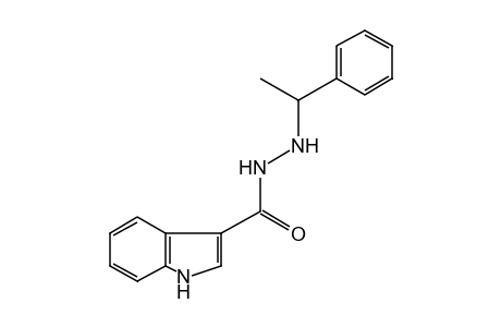 INDOLE-3-CARBOXYLIC ACID, 2-/A-METHYLBENZYL/HYDRAZIDE