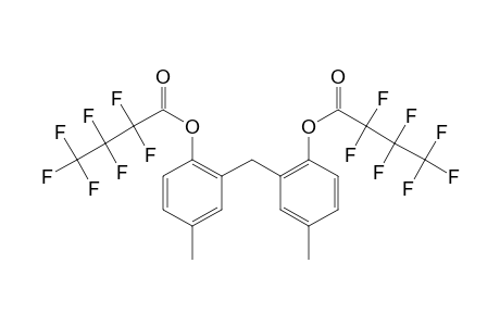 4,4'-Dimethyl-2,2'-methylenediphenol, bis(heptafluorobutyrate)