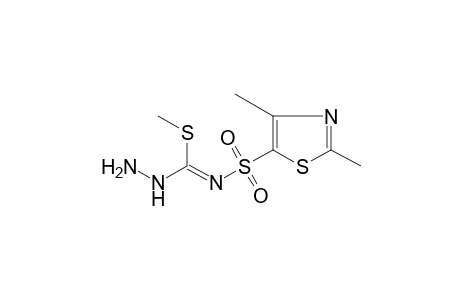 N-[(2,4-dimethyl-5-thiazolyl)sulfonyl]thiocarbazimidic acid, methyl ester