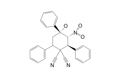 (2S,3R,4R)-4-Hydroxy-3-nitro-2,4,6-triphenyl-cyclohexane-1,1-dicarbonitrile