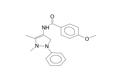 1,5-dimethyl-2-phenyl-4-(4-methoxybenzamido)-4-pyrazoline
