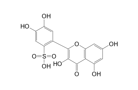 4,5-dihydroxy-2-(4-oxo-3,5,7-trihydroxy-4H-1-benzopyran-2-yl)benzenesulfonic acid