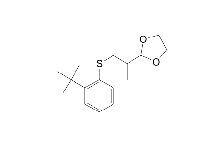 2-[2-[2-(1,1-Dimethylethyl)phenylthio]-1-methylethyl]-1,3-dioxolane