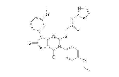 acetamide, 2-[[6-(4-ethoxyphenyl)-2,3,6,7-tetrahydro-3-(3-methoxyphenyl)-7-oxo-2-thioxothiazolo[4,5-d]pyrimidin-5-yl]thio]-N-(2-thiazolyl)-