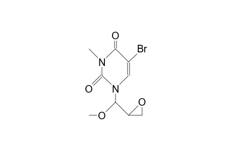 erythro-5-Bromo-1-(2,3-epoxy-1-methoxy-propyl)-3-methyl-uracil