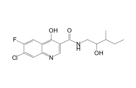 7-Chloro-6-fluoro-4-hydroxyquinoline-3-carboxamide, N-(2-hydroxy-3-methylpentyl)-