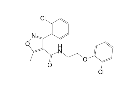 4-isoxazolecarboxamide, N-[2-(2-chlorophenoxy)ethyl]-3-(2-chlorophenyl)-5-methyl-