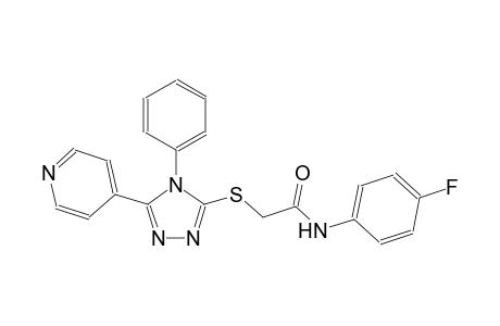 N-(4-fluorophenyl)-2-{[4-phenyl-5-(4-pyridinyl)-4H-1,2,4-triazol-3-yl]sulfanyl}acetamide