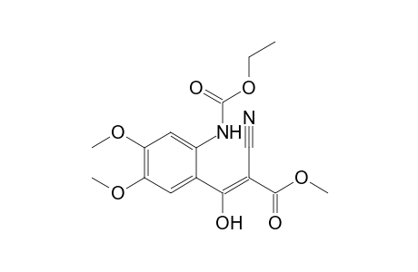 Methyl [(4,5-dimethoxy-2-ethoxycarbonylaminophenyl)hydroxymethylidene]cyanoacetate
