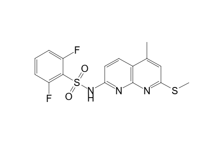 Benzenesulfonamide, 2,6-difluoro-N-[5-methyl-7-(methylthio)-1,8-naphthyridin-2-yl]-