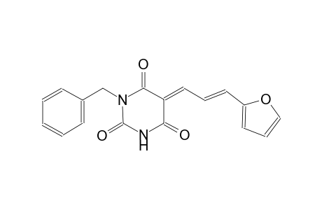 (5E)-1-benzyl-5-[(2E)-3-(2-furyl)-2-propenylidene]-2,4,6(1H,3H,5H)-pyrimidinetrione