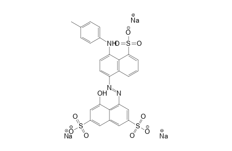 2,7-Naphthalenedisulfonic acid, 4-hydroxy-5-[[4-[(4-methylphenyl)amino]-5-sulfo-1-naphthalenyl]azo]-, trisodium salt