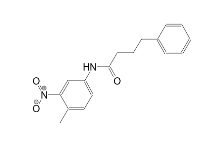 N-(4-methyl-3-nitrophenyl)-4-phenylbutanamide