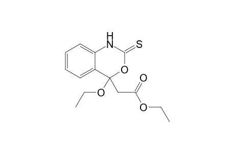 Ethyl 2-(4-ethoxy-2-thioxo-1,4-dihydro-3,1-benzoxazin-4-yl)acetate