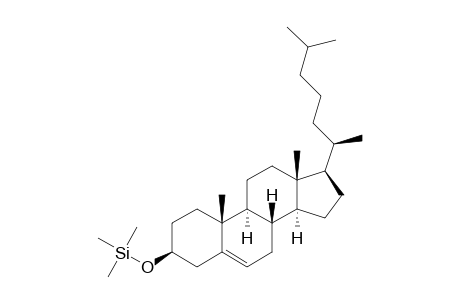 (((3S,8S,9S,10R,13R,14S,17R)-10,13-dimethyl-17-((R)-6-methylheptan-2-yl)-2,3,4,7,8,9,10,11,12,13,14,15,16,17-tetradecahydro-1H-cyclopenta[a]phenanthren-3-yl)oxy)trimethylsilane