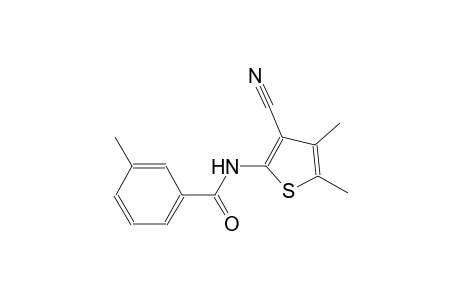 N-(3-cyano-4,5-dimethyl-2-thienyl)-3-methylbenzamide