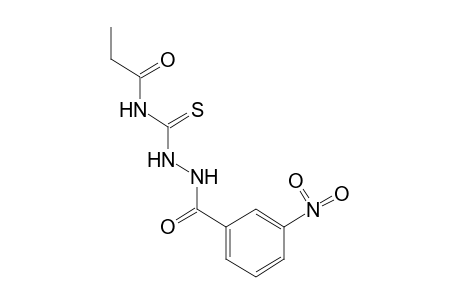 1-(m-nitrobenzoyl)-4-propionyl-3-thiosemicarbazide