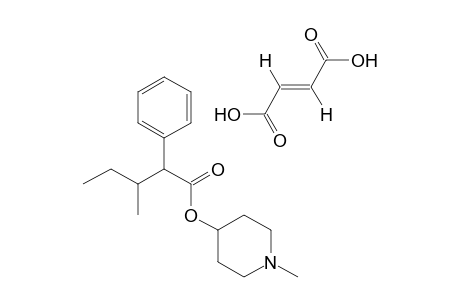 3-methyl-2-phenylvaleric acid, methyl-4-piperidyl ester, fumarate(1:1)
